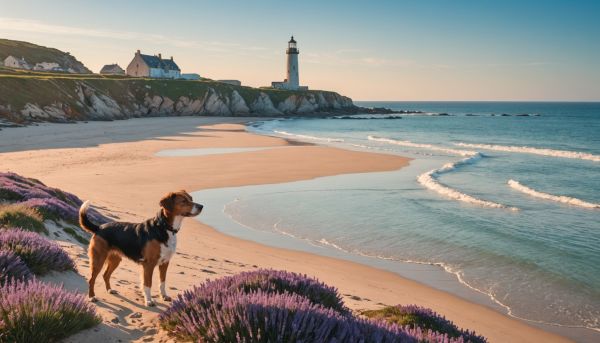 Partir en bretagne avec son chien pendant les vacances
