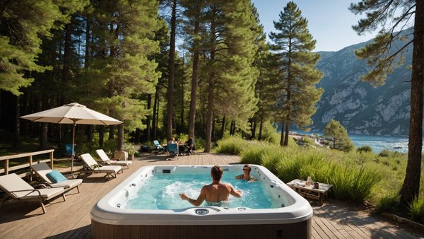 Détente au camping les galets avec jacuzzi privatif dans le sud de la france