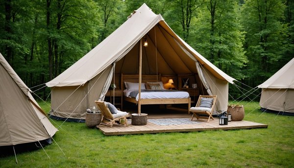 Glamping en auvergne: redéfinir le camping de luxe